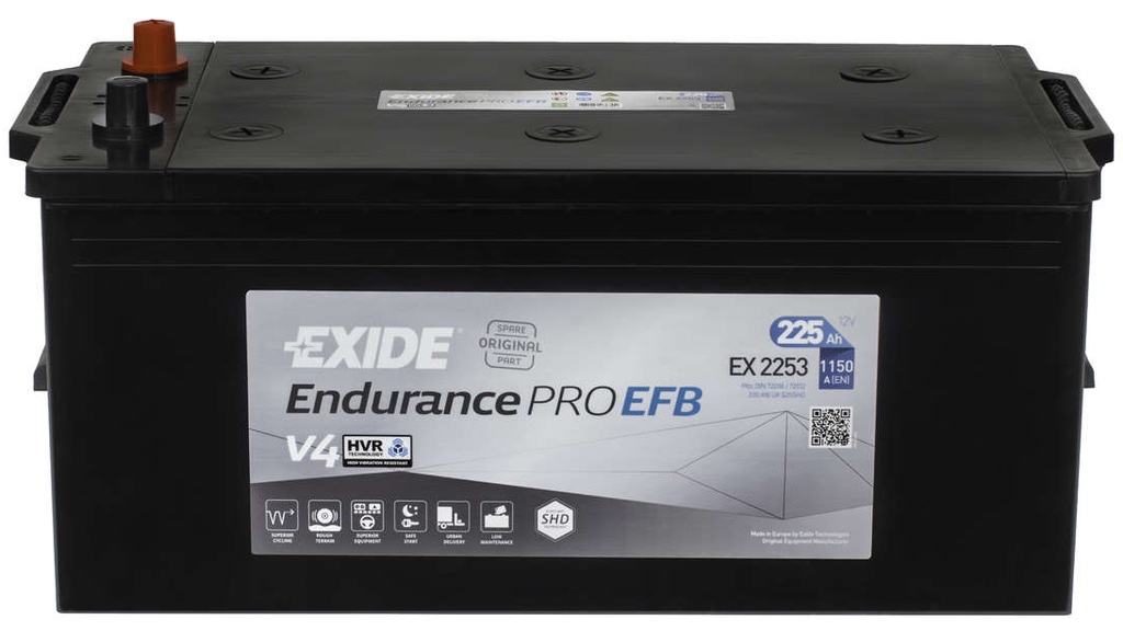 Аккумулятор Exide EX2253 EFB 225Ah 1100A, Exide